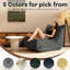 Fauteuil à billes à 5 positions, chenille de soie argentée brillante, design coulissant, choix de couleurs de décor, flanelle gris chaud, détente dans un dortoir, profondeur 44,14 po, largeur 36,23 po, hauteur 26,01 po, poids ergonomique 35,66 lb