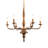 6-light French Chandelier With Brass Gold