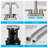 Topcraft Widespread Bathroom Faucet with Drain Assembly