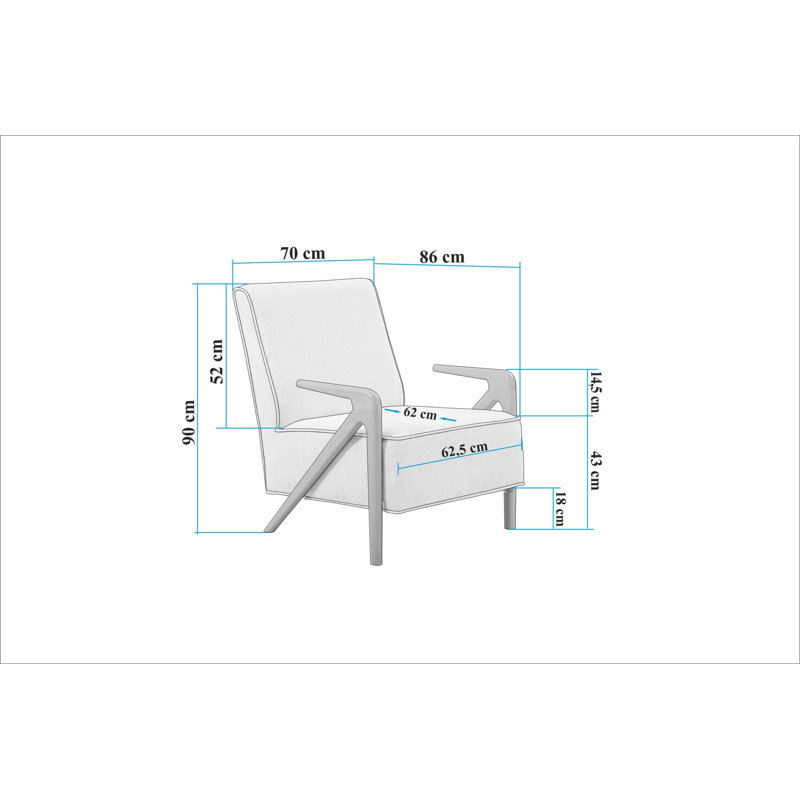 Bina Upholstered Wingback Chair