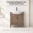 Arlowene 30'' Single Bathroom Vanity with Ceramic Top-906677460-882071038