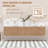 84" Double Floating Bathroom Vanity With Sink Combo
