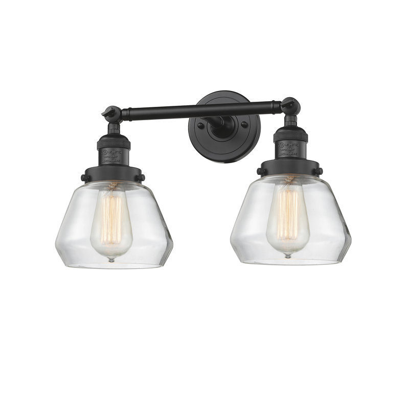 Chill 2 - Light Dimmable Vanity Light, Matte Black, Plated Smoked, 6 Watt Vinage LED Bulb