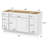 54" Single Bathroom Vanity Base Only-95069365