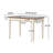 Mcevoy Extendable Rubberwood Solid Wood Dining Table With Extension Leaf  ,dinning table,dining room table