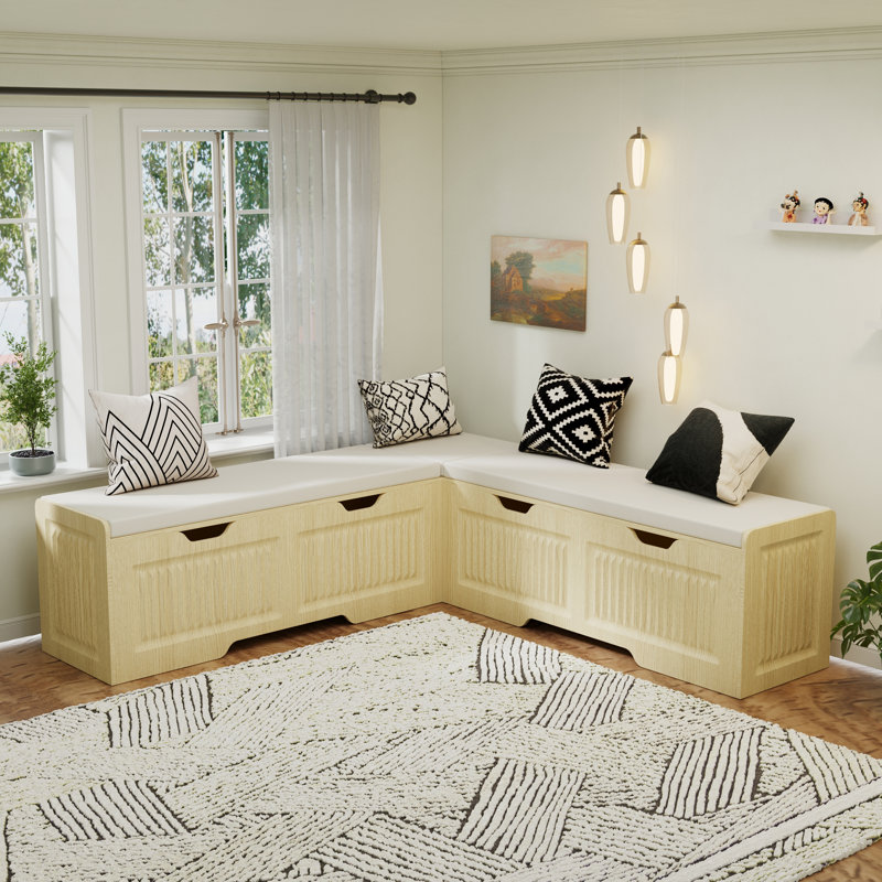 Banc Kitchen, Bois, Blanc