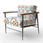 Chaise rembourrée Patchwork
