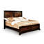 Lit moderne grand lit, bois massif avec / couleur noyer, tête de lit style contemporain pour meubles de chambre à coucher