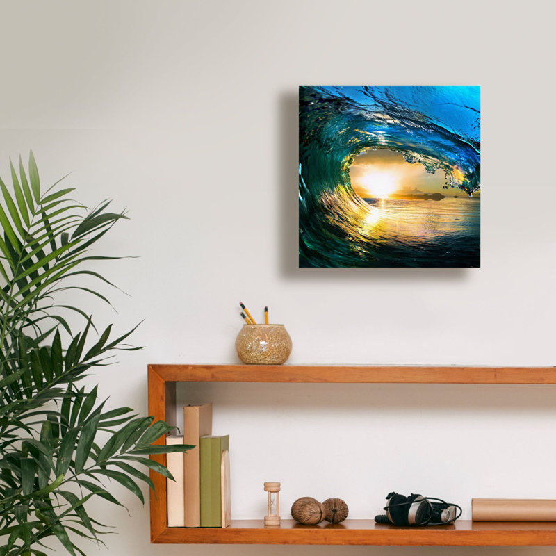 «The Langage of Waves», art mural sur toile, H 12 po x l 12 po x P 0,75 po
