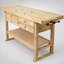 Établi 60 po en bois durable avec 4 tiroirs pour un garage polyvalent et un atelier-1095290695
