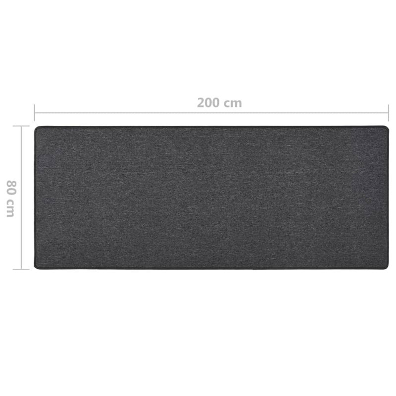 Gotham Solid Colour Area Rug, Runner 80 x 200cm