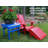 USA-Made Solid Wood Adirondack Accent Side Table – 14 Weather-Resistant Finish Colors-98781265
