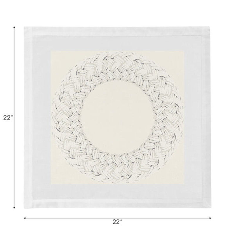 Raffia Cotton Sateen Dinner Napkins