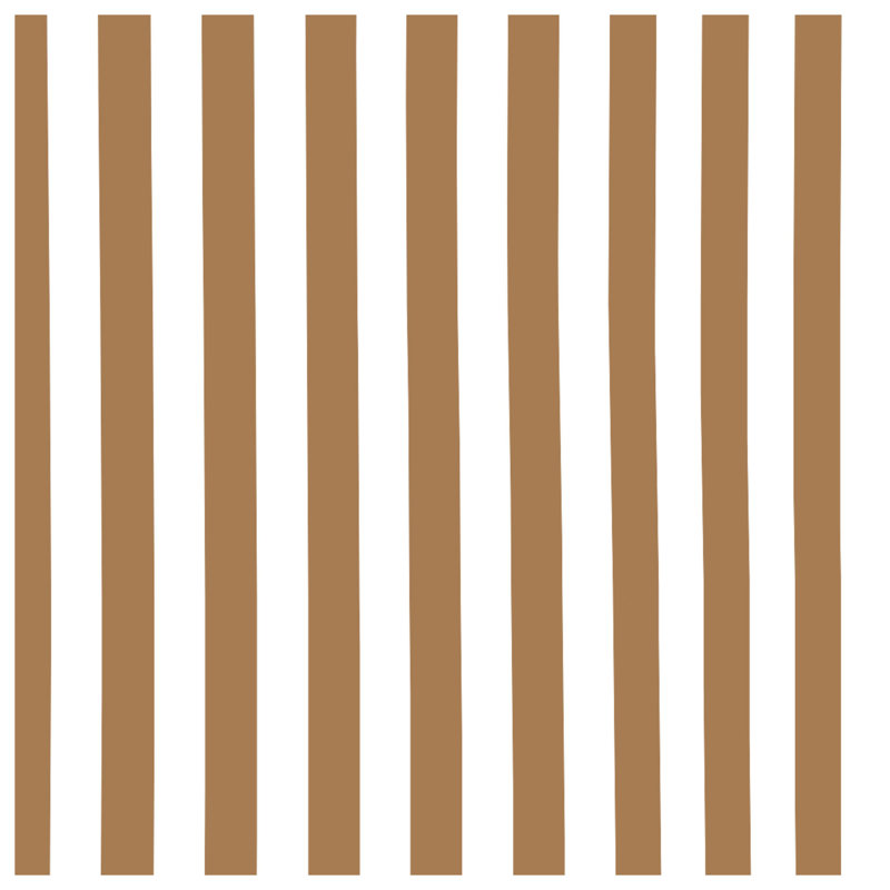 Brown Vertical Stripes Window Curtains, Stripes Sheer & Blockout Curtains - 1 Panel, 50 po x 80 po - 1 panneau, Blocage