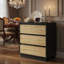 Table de chevet 23,6 po avec 3 tiroirs - Table de chevet moderne