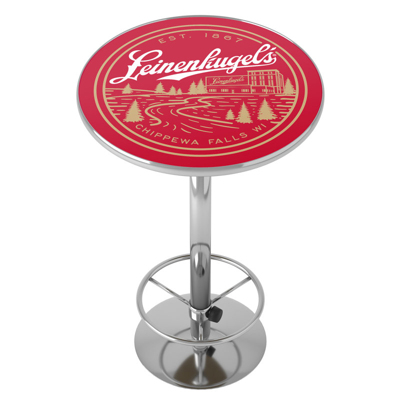 Leinenkugel Brewery  Bar Table With Footrest
