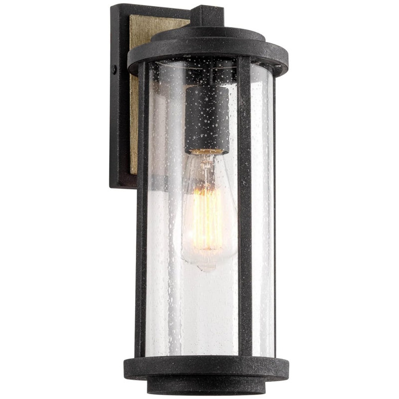15in Rustic Traditional Outdoor Weather Resistant Porch Light Wall Sconce