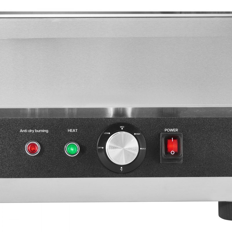Chauffe-soupe commercial avec chauffe-soupe à 2 casseroles et 3 casseroles