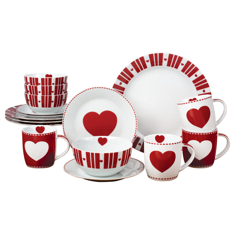 Porcelain 16 Piece Dinnerware Set
