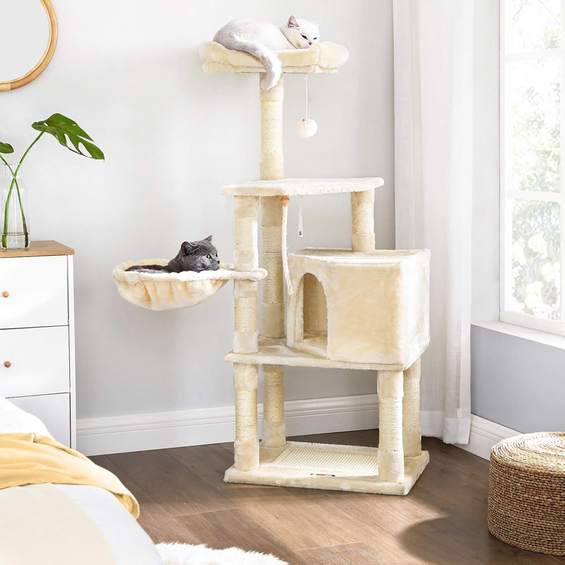 Barnsley 138cm H Cat Tree, Beige