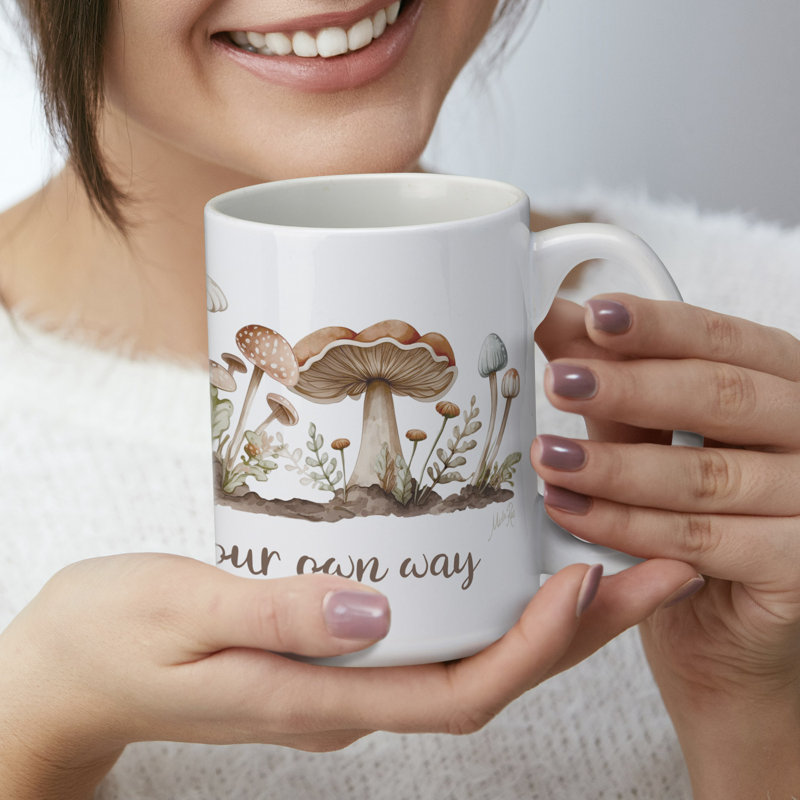 Cultivez votre propre façon 15 oz. Tasse décorative en céramique