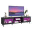 TV Stand for TVs up to 75", Modern Fluted Media Console with Gold Handles-1573712595