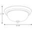 Plafonnier encastré simple bol 13,25 po Rexroad-24432873
