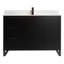 Ensemble de meuble-lavabo simple autoportant 48 po avec plateau en pierre Gery-117086094-117086095