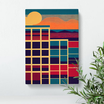 Beautiful Abstract Sunset - Unframed - Wrapped Canvas