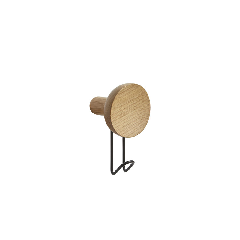 Around Wall Hanger (Large), Black/Oak