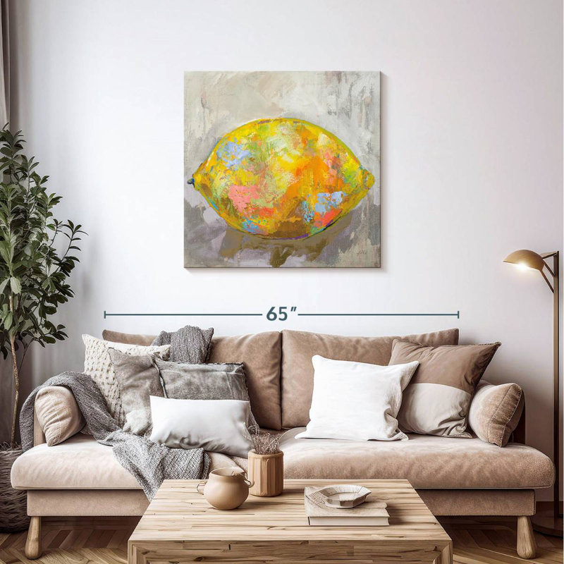 Lemon Neutral, 36" H x 36" W