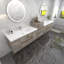 Ensemble de meuble-lavabo mural double 114 po Moreno Bailey-87461151