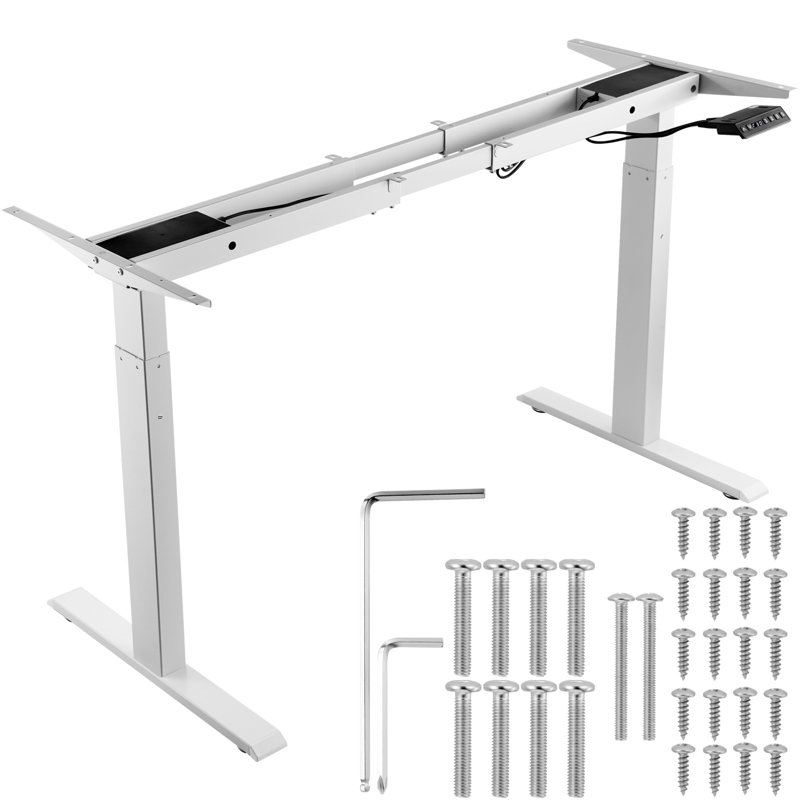 Mekhya Adjustable Metal Base Standing Desk Converter, 40.06" H x 70.08" W x 22.83" D