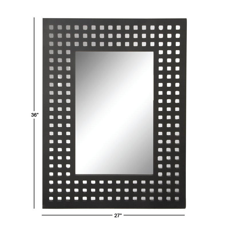 Miroir mural en bois, Noir