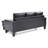 Jenna 76in Sofa, Black