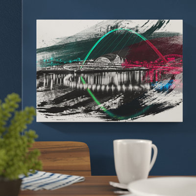 Millennium Bridge Newcastle - Wrapped Canvas