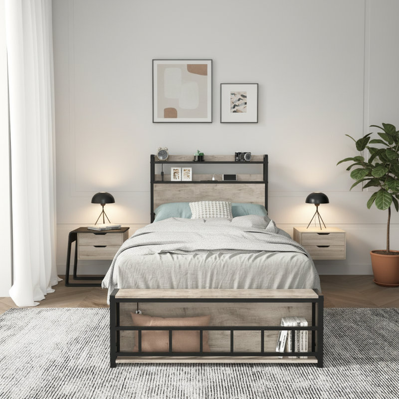 Lit plateforme simple