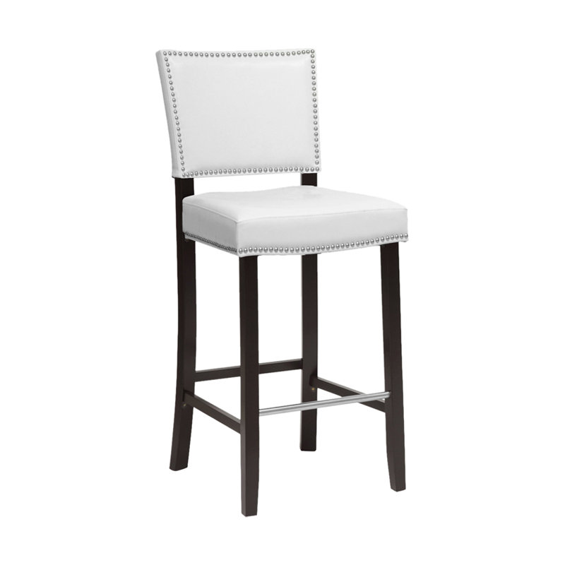 Mileni Upholstered Counter Stool, White