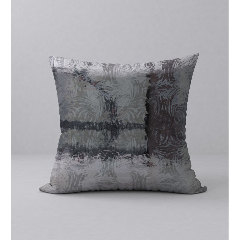 Abstract Reversible Throw Pillow, 24" x 24"