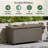 VonHaus 117cm W 290L Water Resistant Lockable Deck Box with Wheels in Grey
