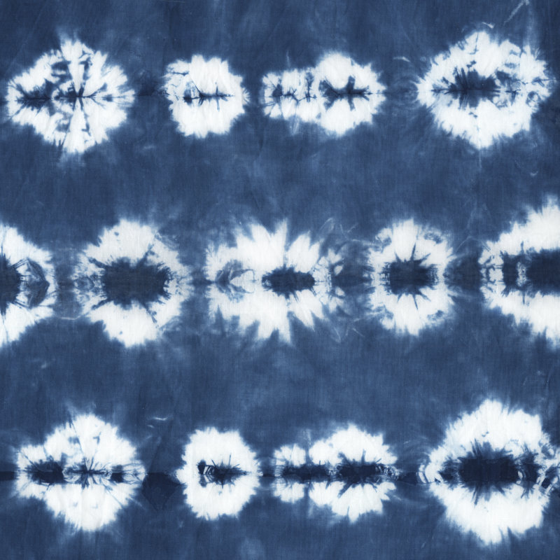 «Indigo Tiles III», impression sur toile tendue, H 12 po x l 12 po