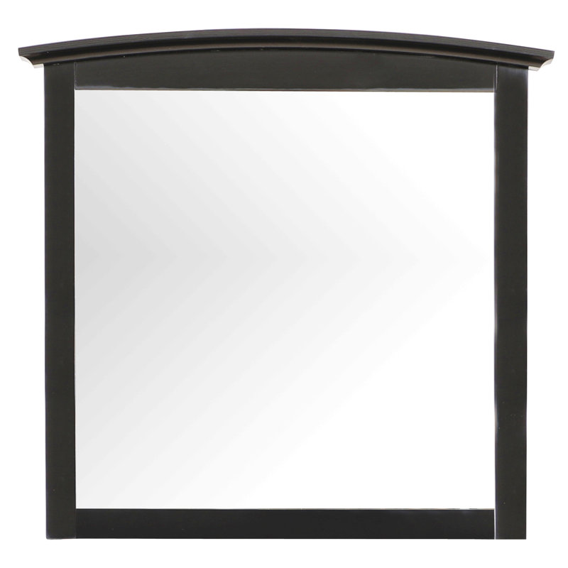 Miroir mural noir élégant et décontracté, Noir