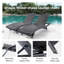 Ensemble de chaises longues en rotin et osier Upshaw Tabatha