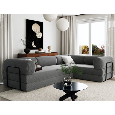 Canapé-lit modulaire surdimensionné de 116 po