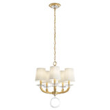 Emilea 5 - Light Glass Chandelier