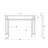 Lenwood 48"x42" Traditional Wood Fireplace Mantel Surround Kit Includes Wooden Mantel Surround & Shelf-251280300-251280301