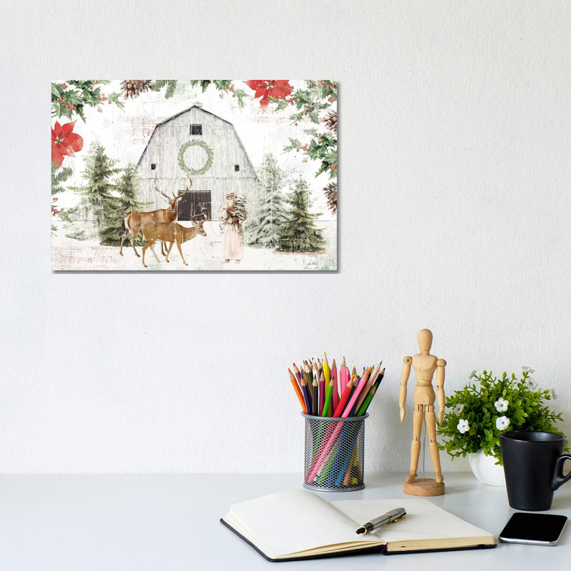 Wooded Holiday I by Katie Pertiet - Wrapped Canvas Gallery-Wrapped Canvas Giclée, 20.32 cm H x 30.48 cm W