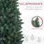Grand arbre de Noël artificiel avec base en acier, vert-1394407319