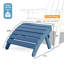 Repose-pieds extérieur en plastique Kacy-Leigh Adirondack-668051375