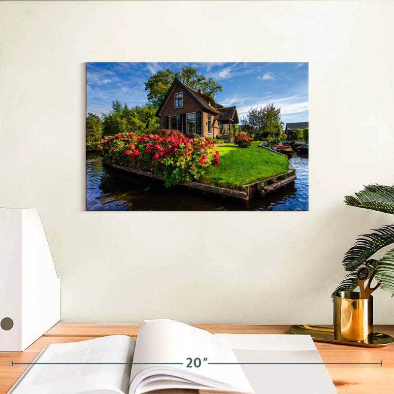 Alvord Giethoorn Island House, H 8 po x l 12 po